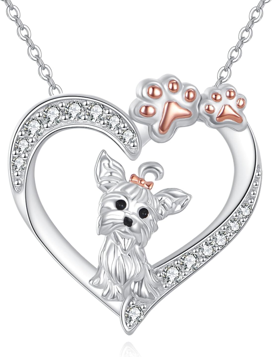 YAFEINI Tier Geschenke Sterling Silber Faultier/Panda/Fox/Pinguin/Alpaka/Kolibri/Frosch/Libellen/Fuchs/Schmetterling/Hirsch/Lama/Otter Halskette Tier Anhänger Schmuck für Frauen Geschenke