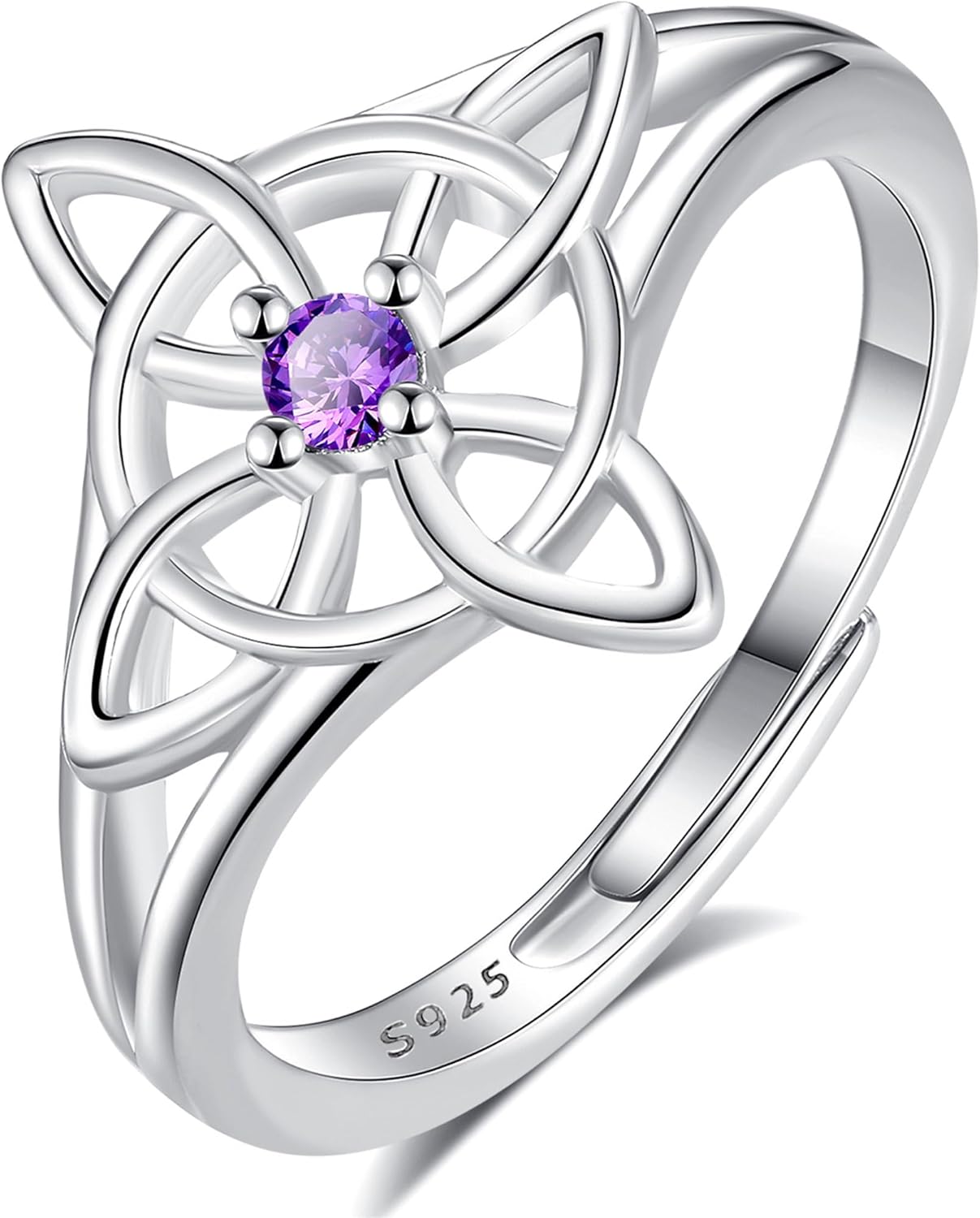 AEONSLOVE Schlange Ring Silber 925 für Damen, Lebensbaum Verstellbarer Ring für Frauen, Offener Ringe Vintage mit Blatt/Hexenknoten/Keltischer Knoten